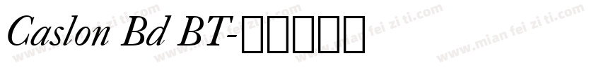 Caslon Bd BT字体转换
